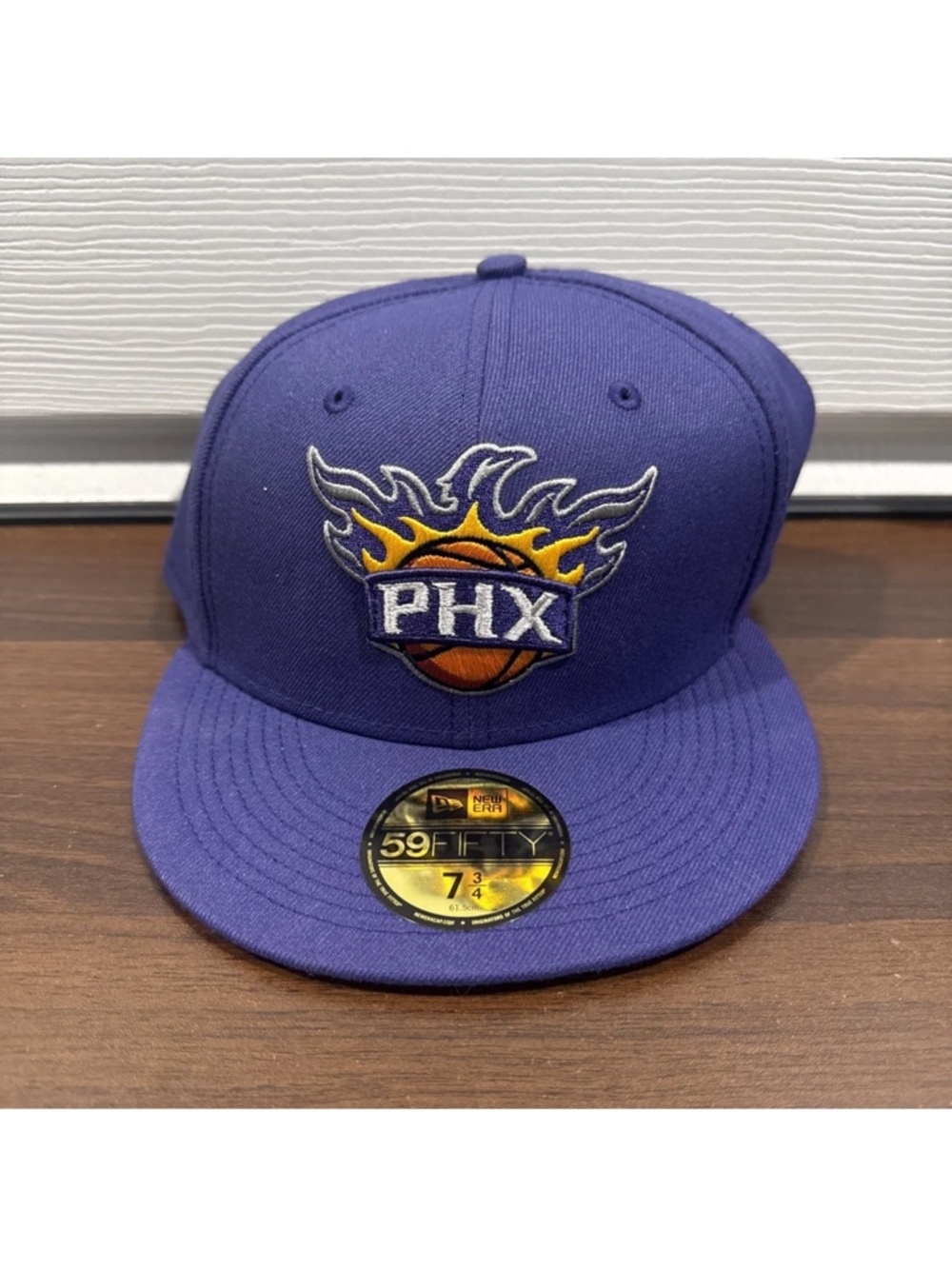 New Era Purple PHX Flame Basketball 59FIFTY Fitted Hat